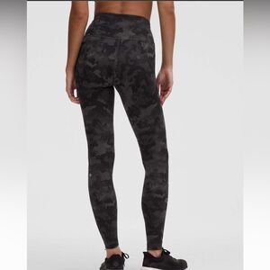 New LULULEMON Wunder Train High Rise HR Tight Camo Lace